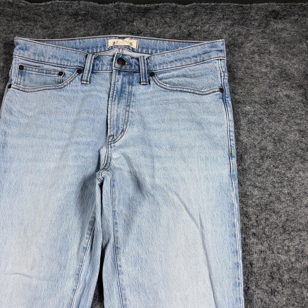 Madewell Jeans Mens 31x34 Blue Light Wash Slim Tapered Denim Pants Stretch - Picture 4 of 16